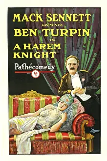 Jewel Prints: A HAREM KNIGHT, Ben Turpin, top; Madeline Hurlock, bottom, 1926