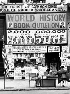 Civil Rights Prints: Harlem bookstore named The House of Common Sense and the Home of Proper Propaganda