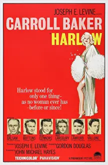 Lawford Prints: HARLOW, US poster art, top: Carroll Baker as Jean Harlow
