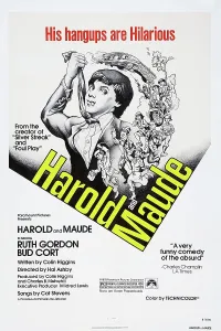 Necktie Prints: HAROLD AND MAUDE, US poster, Bud Cort, 1971