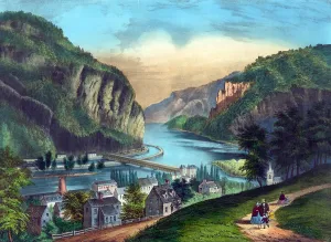 West Virginia Prints: Harper's Ferry. View of Harpers Ferry