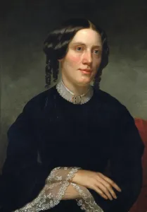 Slavery Prints: Harriet Beecher Stowe in 1853, a year after she published UNCLE TOMS CABIN