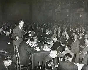 Democratic Prints: Harry Hopkins urged the greatest speed in starting civil works projects to employ 4 million men