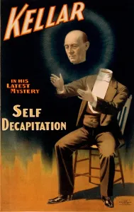 Images Dated 19th August 2008: Harry Kellar (1849-1922), American magician performing his self decapitation illusion