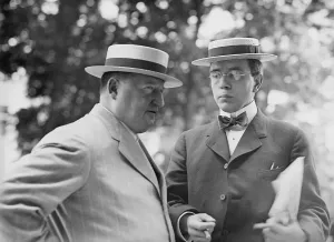 Trial Prints: Harry Thaw (1871-1947), accompanied a man