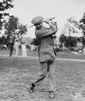 Champions Prints: Harry Vardon, British golfer probably during the 1913 U.S. Open, where he finished second