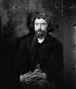 Hartman Prints: Hartman Richter a Lincoln Assassination conspirator in maniacals at the Washington Navy Yard