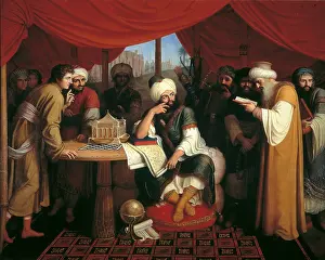 Globe Prints: Harun al-Rashid in his Tent with the Wise Men from the East