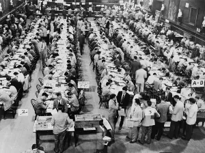 Cambridge Prints: Harvard University enrollment reached its highest as students entered college instead of the military in the first year