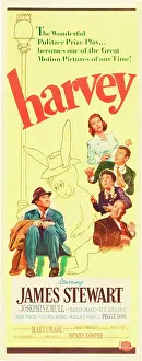 Josephine Prints: HARVEY, left: James Stewart, right top-bottom: Victoria Horne