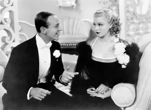 Corsage Prints: TOP HAT, from left, Fred Astaire, Ginger Rogers, 1935