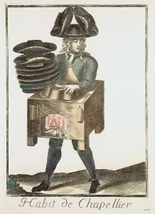 Activities Prints: Hatter (18th c.). FRANCE. Paris