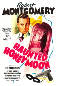 Bride And Groom Prints: HAUNTED HONEYMOON, (aka BUSMAN'S HONEYMOON), US poster, Robert Montgomery, 1940