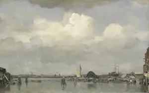 Coastal Prints: Havengezicht, Jacob Maris, c. 1890