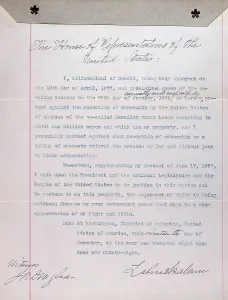 Document Prints: Hawaii. Letter from Liliuokalani
