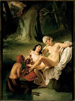 Togetherness Prints: Hayez Francesco, Bathsheba at Her Bath