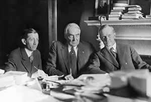 Calvin Prints: Will Hays, with Warren Harding and Calvin Coolidge. June 20, 1920