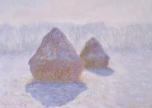 Impressionism Prints: Haystacks (Effect of Snow and Sun)