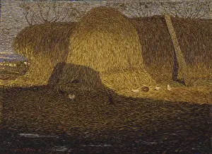 Date Prints: Haystacks in the sun, by Aldo Voltolin