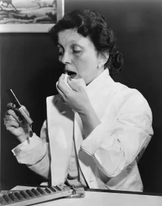 Make Up Prints: Hazel Bishop (1906-1998) is best known for the cosmetic brand that bears her name