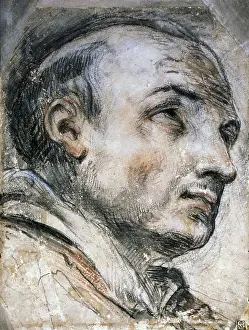 Meditation Prints: Head of the Blessed Pietro from Rome