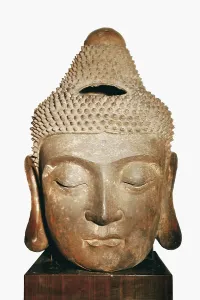 Buddha Prints: Head of Buddha. 970-1279. Iron figure