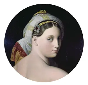 Study Prints: Head of the Grande Odalisque, by Jean Auguste Dominique Ingres