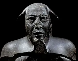 Karnak Prints: Head of Montuemhat. ca. 690 BC