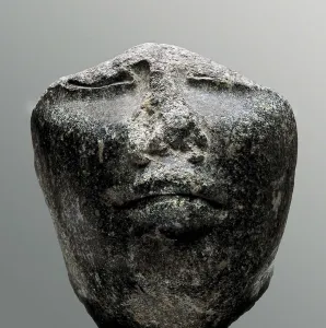 6th C Prints: Head of a sculpture. 6th c. - 3rd c