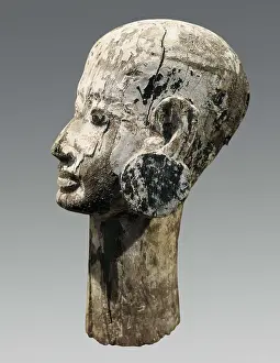 Saqqara Prints: Head of woman. 1550 -1196 BC. Profile