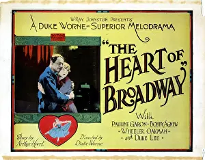 Pauline Prints: THE HEART OF BROADWAY, from left, Robert Agnew, Pauline Garon, 1928