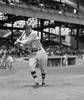 Batting Prints: Heinie Manush in batting stance in his second Major League season with the Detroit Tigers