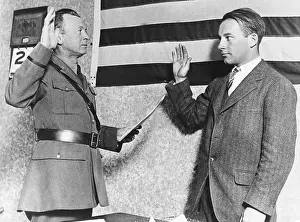 Heirs Prints: Heir to DuPont fortune, Alexis Felix DuPont (left) joins the army flying corps