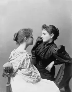 Keller Prints: Helen Keller (1880-1968) and her devoted teacher, Anne Sullivan (1866-1936) (on right)