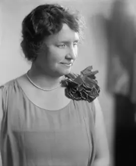 Blind Prints: Helen Keller, ca. 1920. She was the first deaf-blind person to earn a Bachelor of Arts degree in 1904