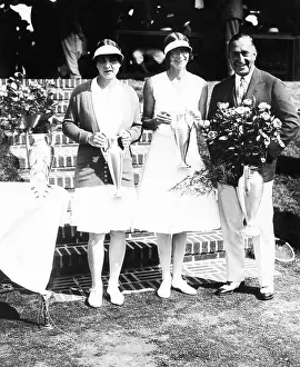 Watson Prints: Helen Wills (left), won the Woman's Singles U