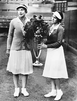 Tennis Prints: Helen Wills Moody (left) and Sarah Palfrey