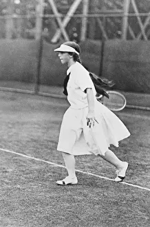 Swing Prints: Helen Wills, woman champion tennis player ca