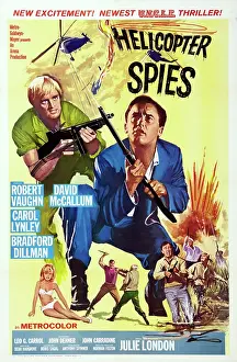 Vaughn Prints: THE HELICOPTER SPIES, US poster art
