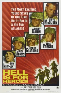 Fess Prints: HELL IS FOR HEROES, l-r: Bob Newhart