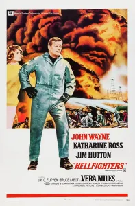 Ross Prints: HELLFIGHTERS, US poster, Katharine Ross, John Wayne, 1969