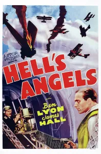 Biplane Prints: HELL'S ANGELS, US poster art, right: Ben Lyon, 1930