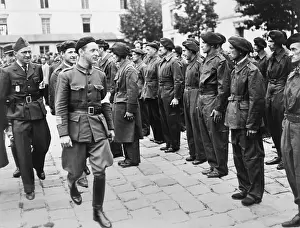 Resistance Prints: Henri Tanguy, Colonel Rol inspecting French Forces of the Interior (FFI) in Paris