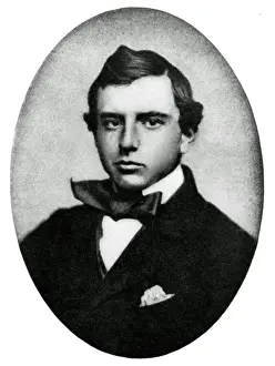 Massachusetts Prints: Henry Adams as a student at Harvard University in 1858