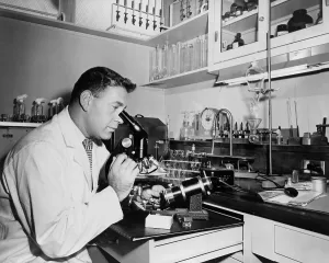 Microscope Prints: Henry Isenberg, chief microbiologist