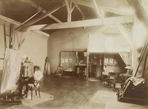 Occupational Portrait Prints: Henry Ossawa Tanner in his studio in Paris