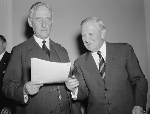 Stimson Prints: Henry Stimson about to appear before Senate Military Affairs Committee