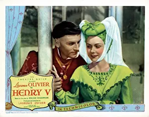 Royalty Prints: HENRY V, from left, Laurence Olivier, Renee Asherson, 1944
