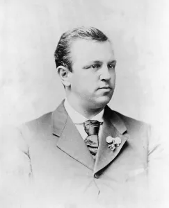 Publisher Prints: Henry Woodfin Grady (1850-1889) American southern journalist and publisher of the ATLANTA CONSTITUTION