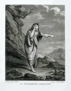 Izmir Prints: HERACLEITUS (540-480 BC). Engraving